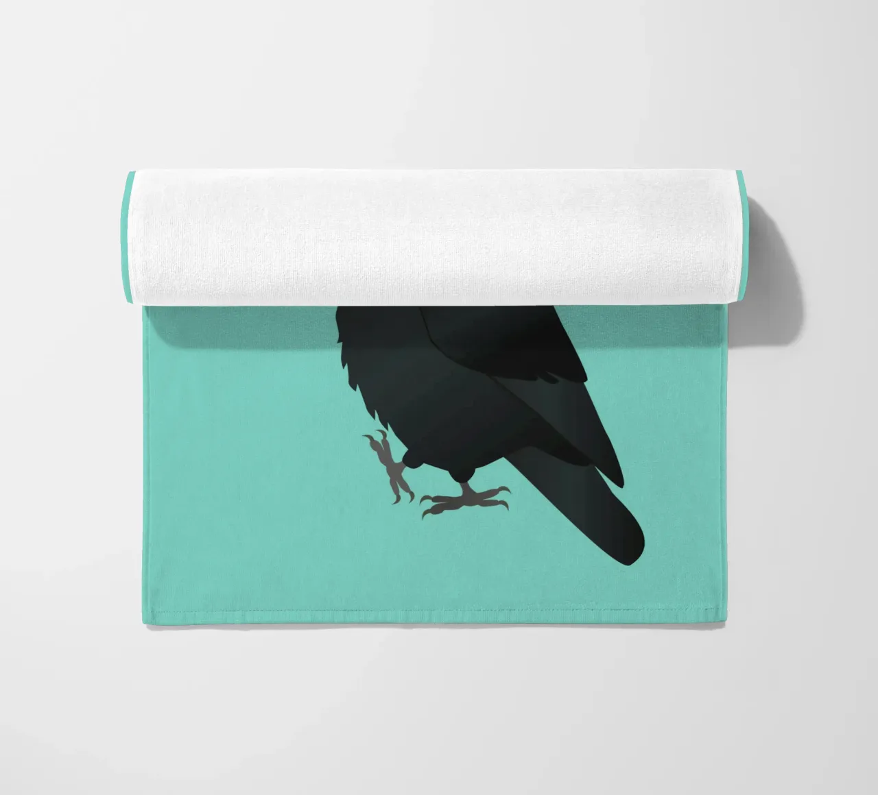 Palm cockatoo vector illustration beach towel by BwiseLizzy