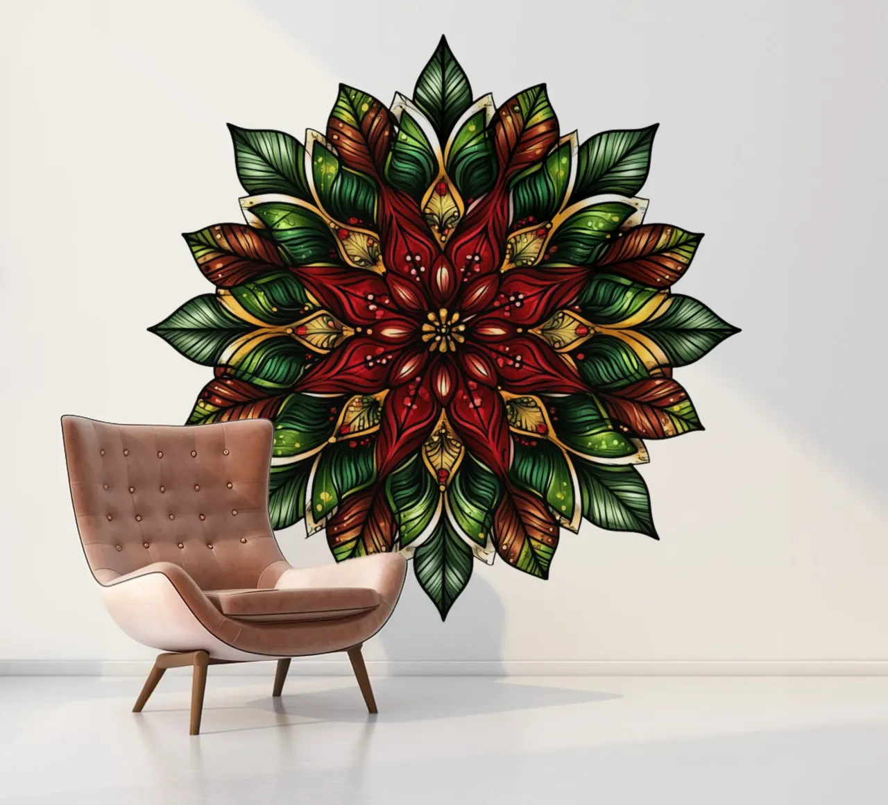 Weihnachts-Mandala Fototapete von Spiritual Touch