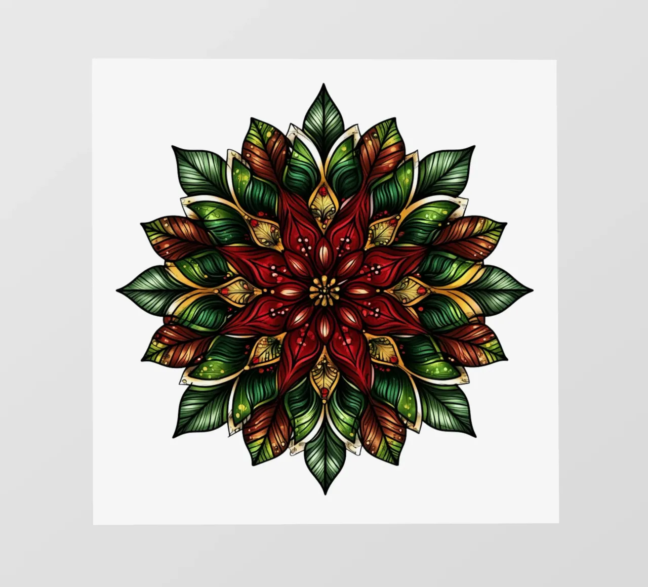 Weihnachts-Mandala Fototapete von Spiritual Touch