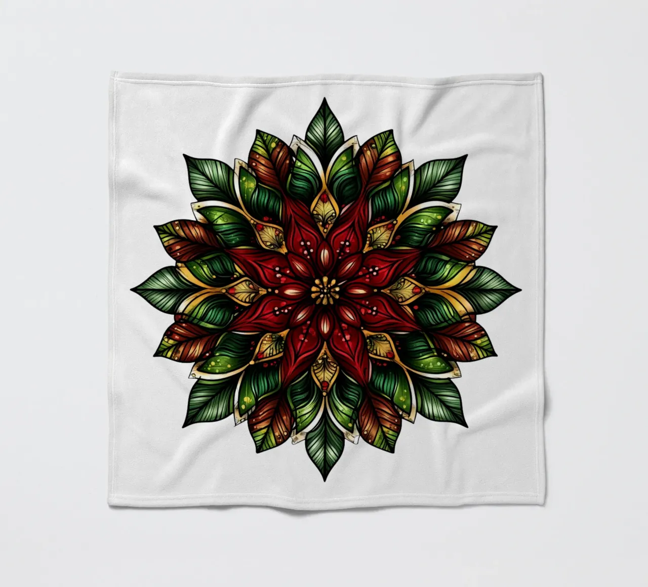 Mandala di Natale coperta in pile da Spiritual Touch