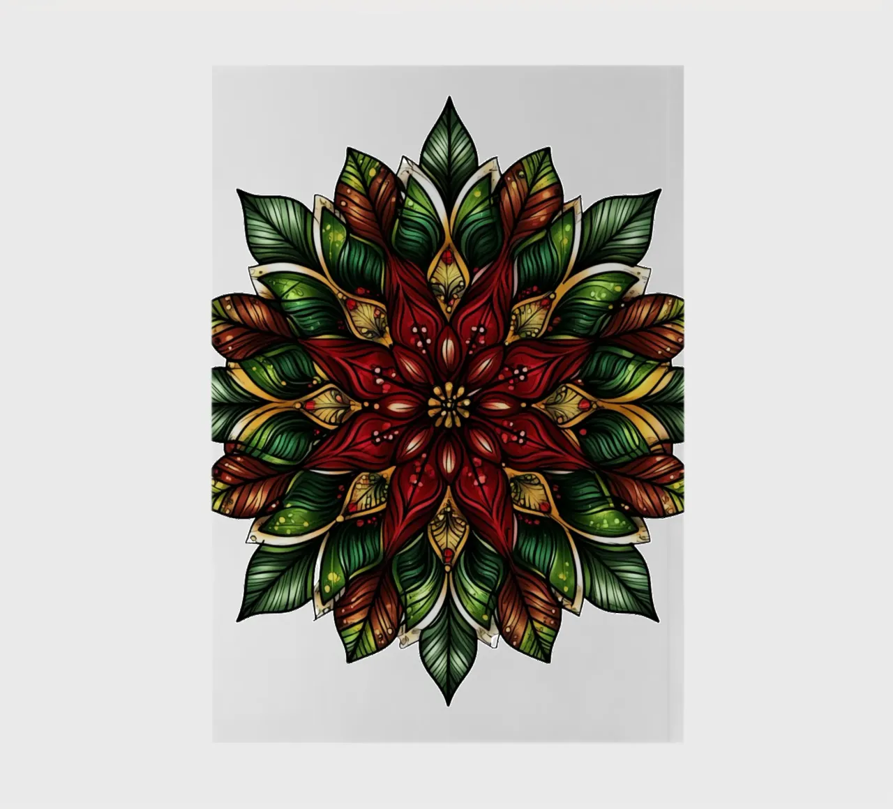 Weihnachts-Mandala Notizbuch von Spiritual Touch