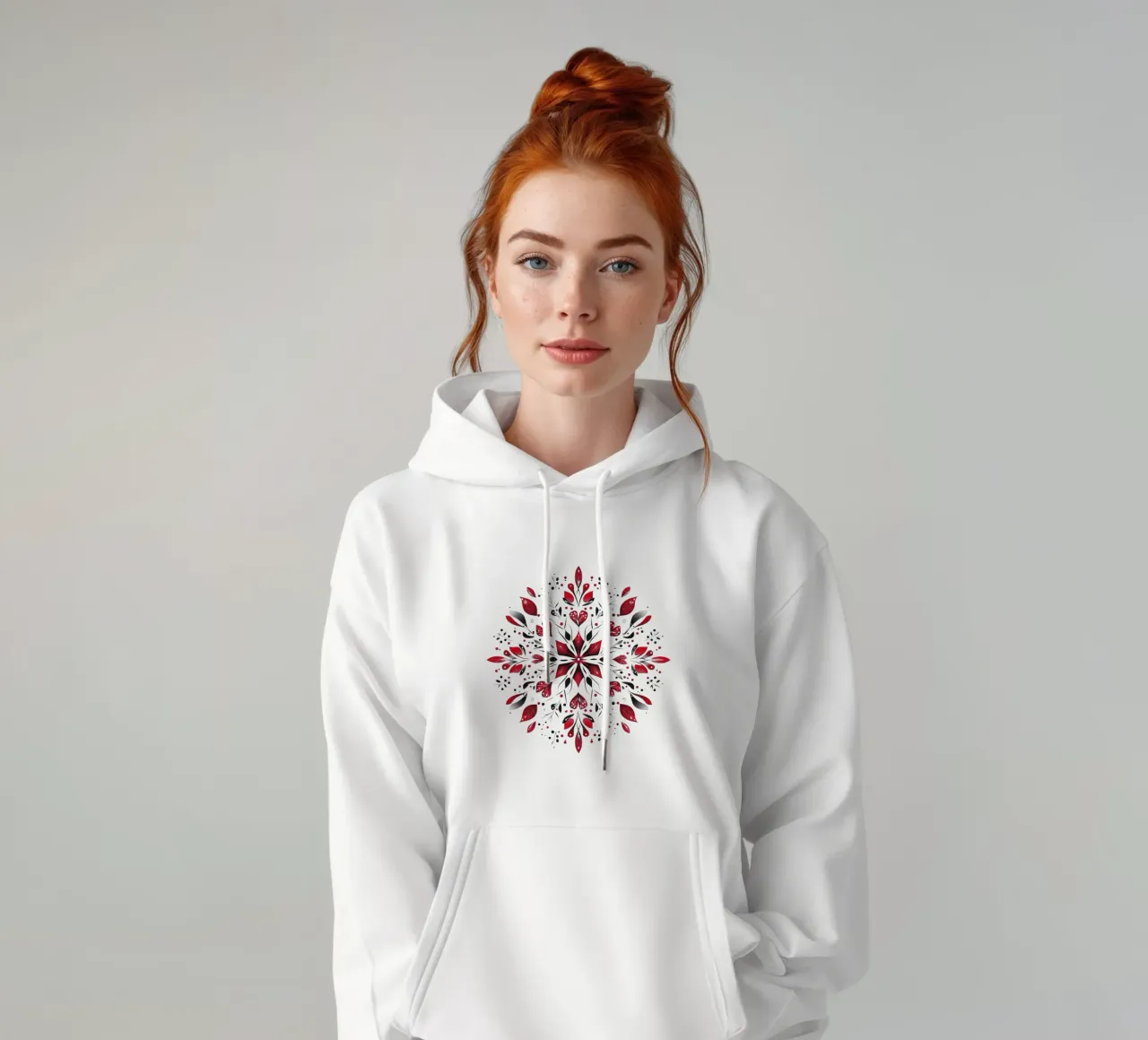 Mandala di Natale felpa con cappuccio da Spiritual Touch