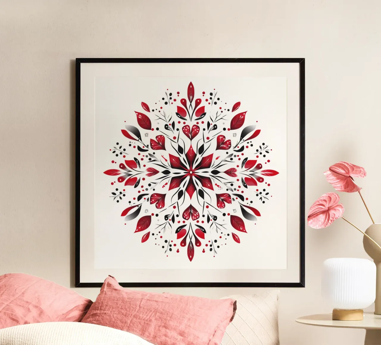 Mandala de Navidad poster de Spiritual Touch