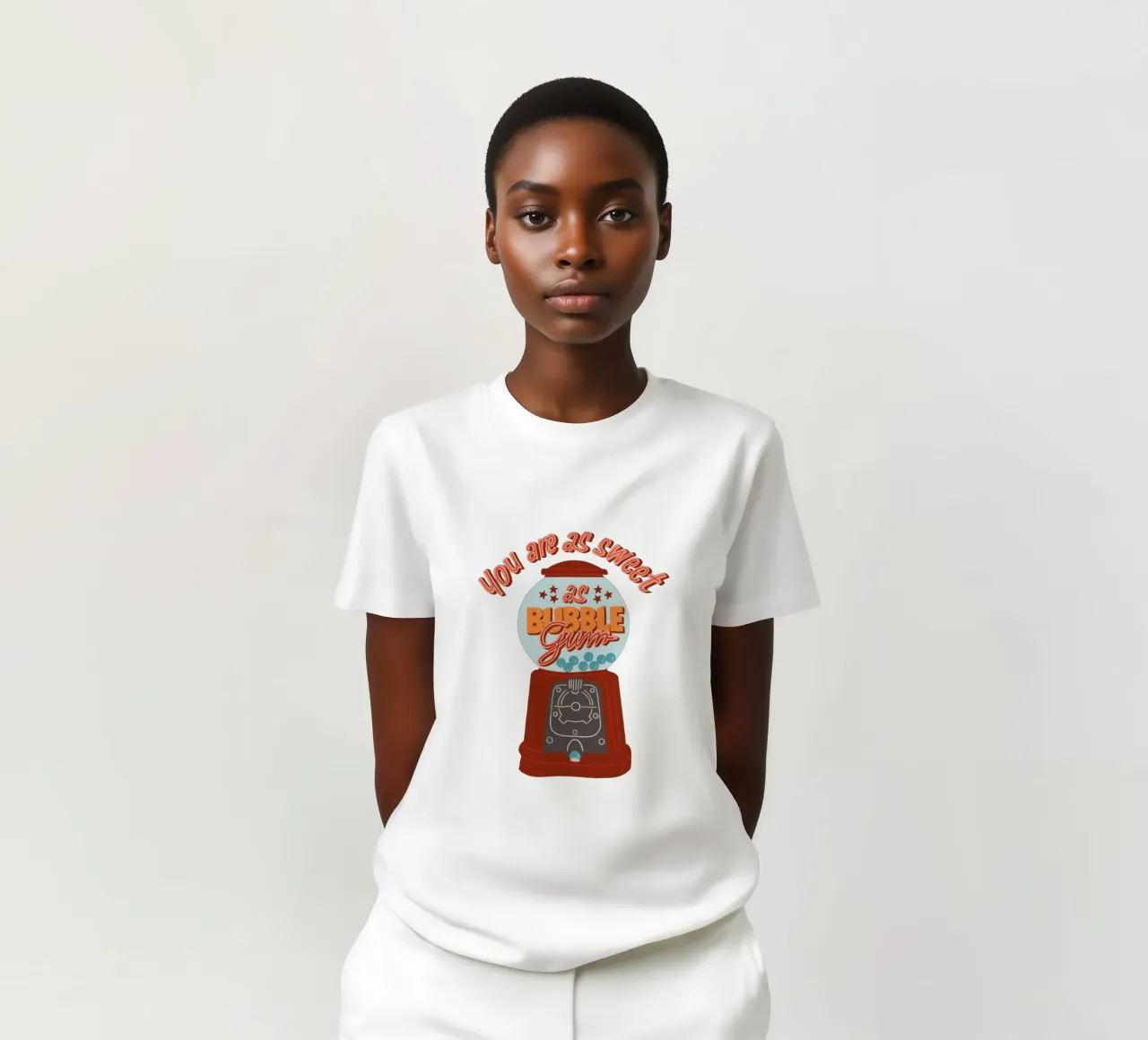 Küche Kaugummi Automat Lustiges Zitat Retro t-shirt da incomeforcreatives