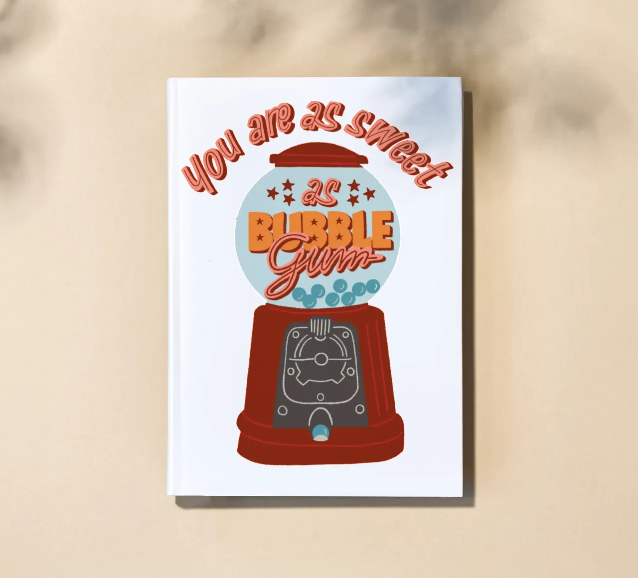 Küche Kaugummi Automat Lustiges Zitat Retro notebook by incomeforcreatives