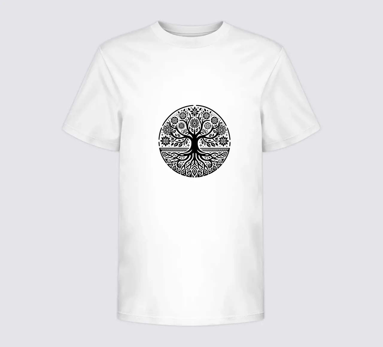 Black & White Tree of Life kids t-shirt by Spiritual Touch