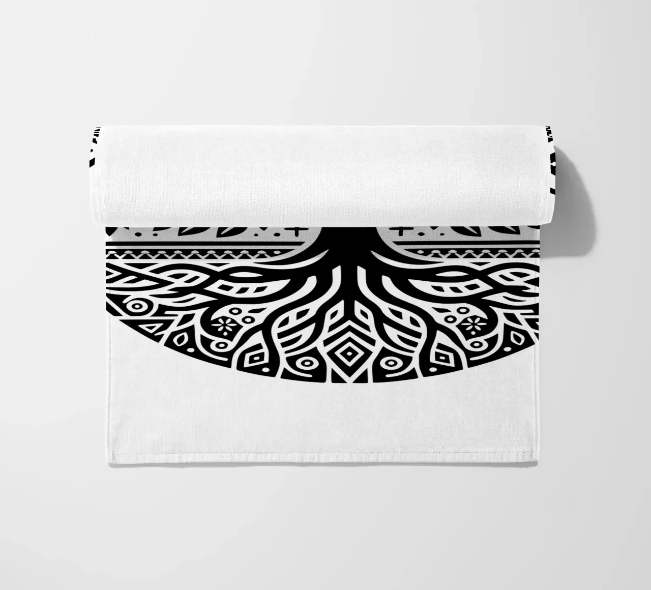 Albero della vita in bianco e nero telo mare da Spiritual Touch