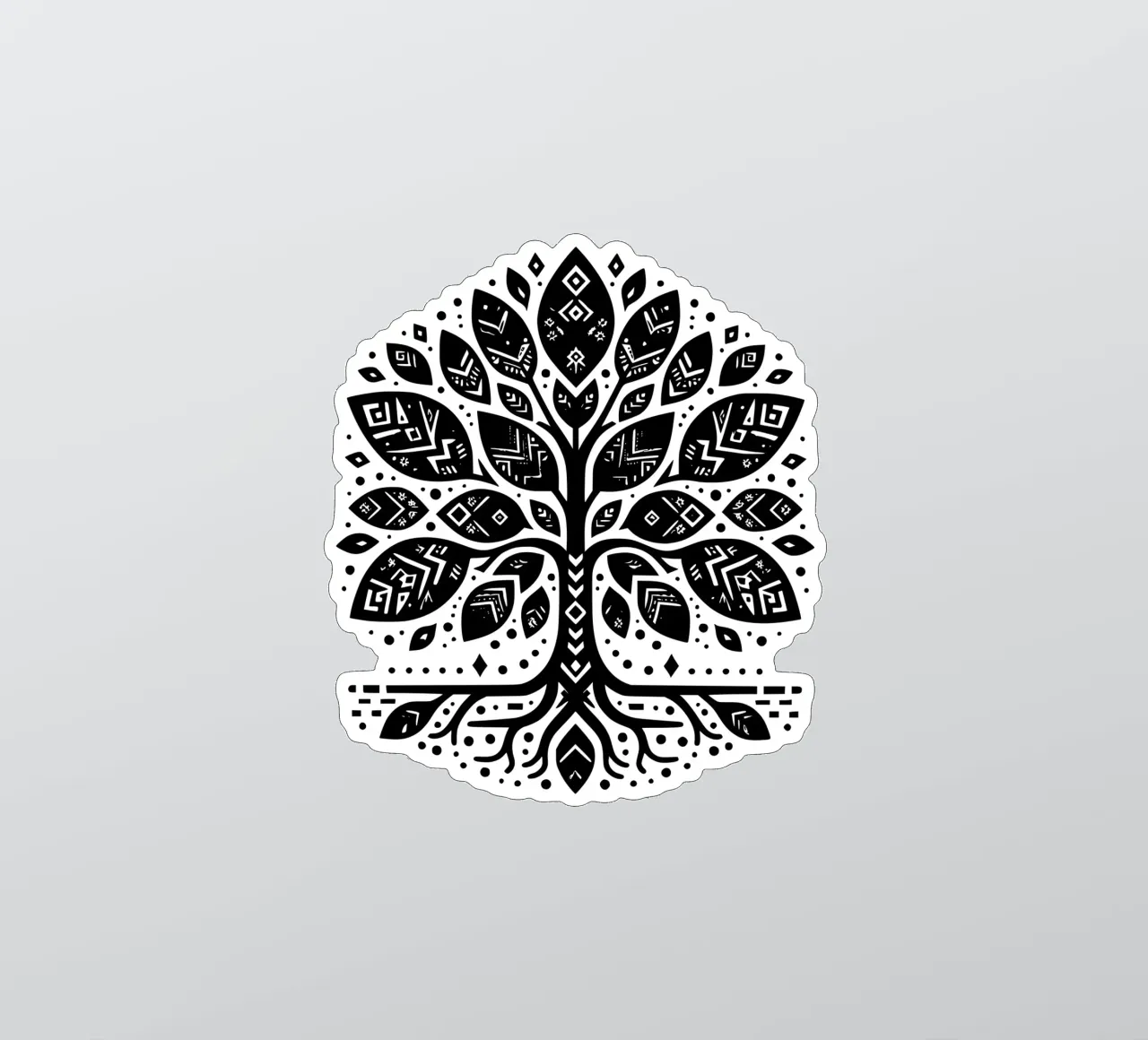 Black & White Tree of Life sticker by Spiritual Touch