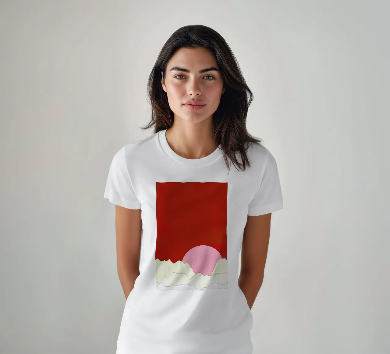 Sunset Styria t-shirt da Rosi Feist