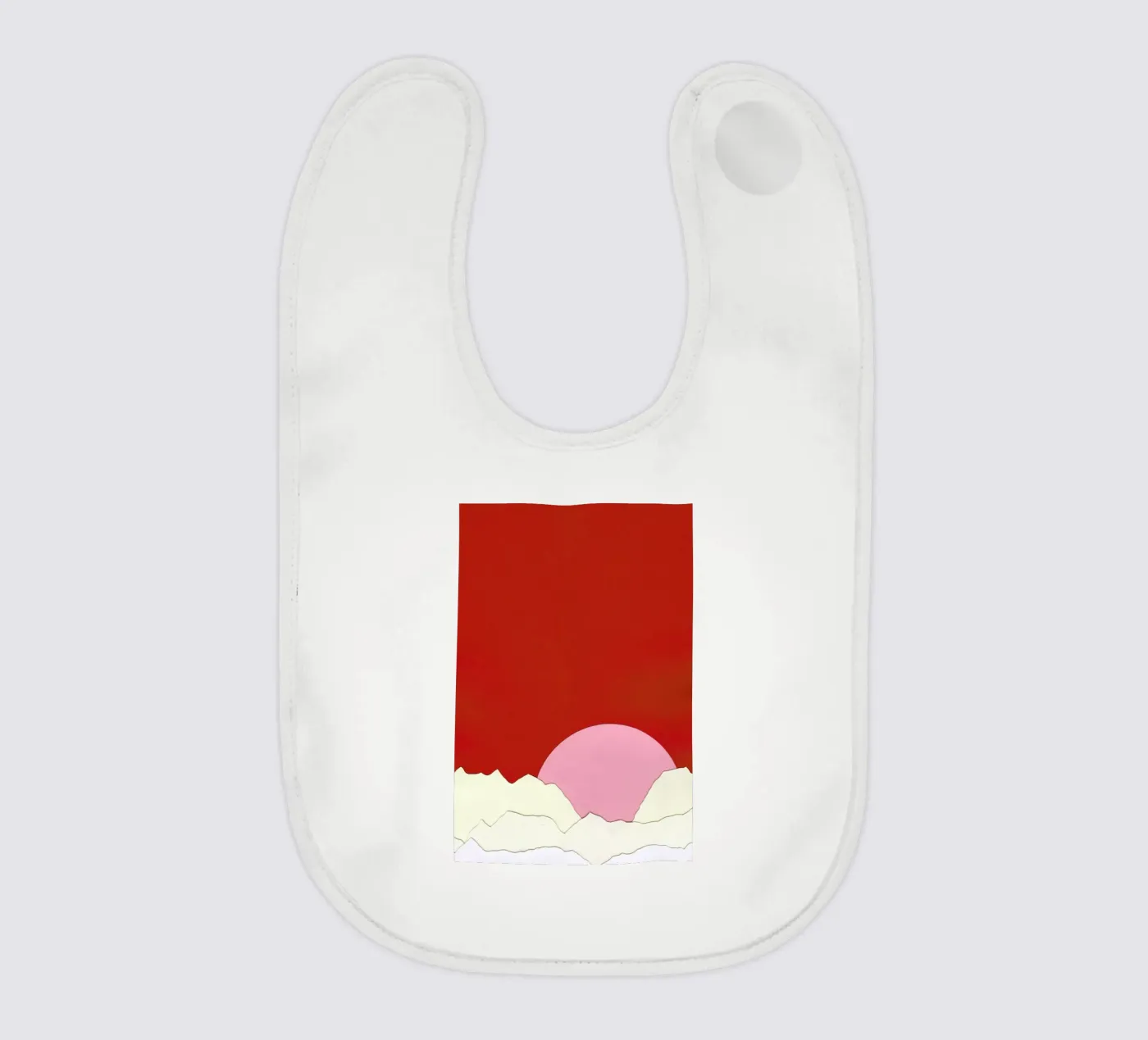 Sunset Styria baby bib by Rosi Feist