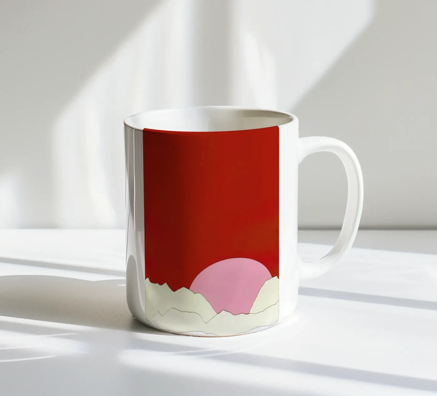 Sunset Styria ceramic mug by Rosi Feist