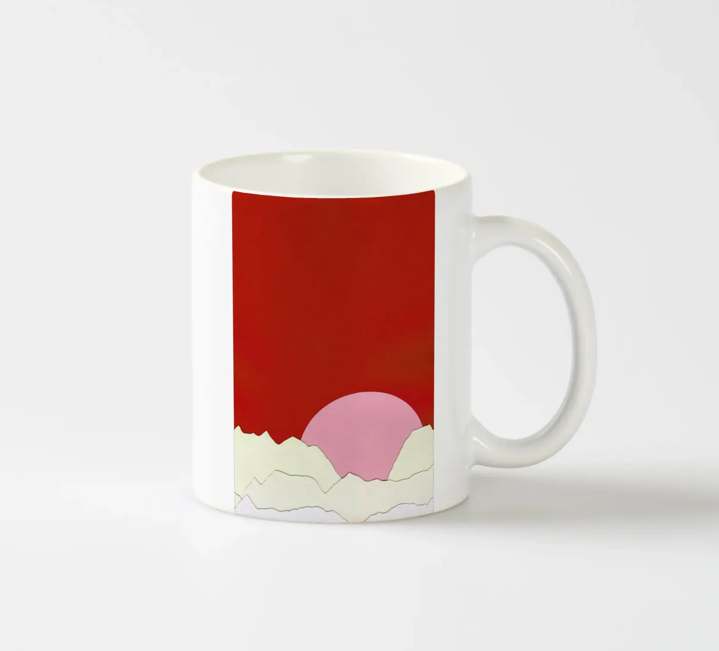 Sunset Styria ceramic mug by Rosi Feist