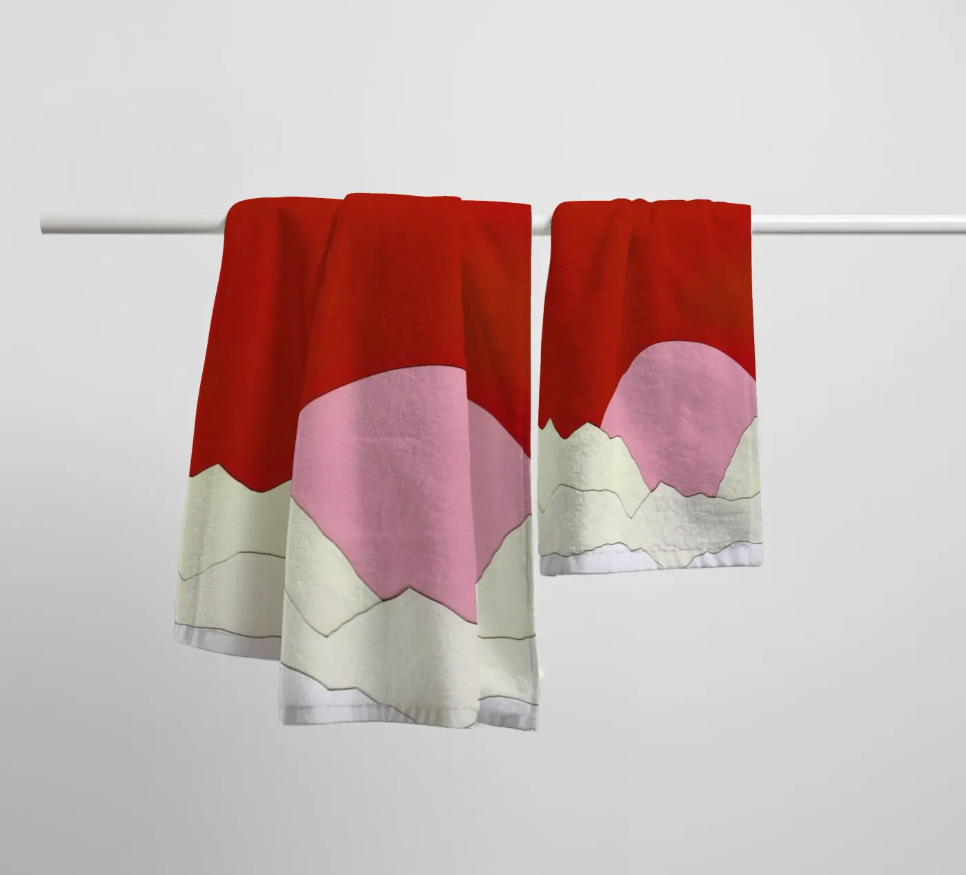 Sunset Styria badhanddoek van Rosi Feist