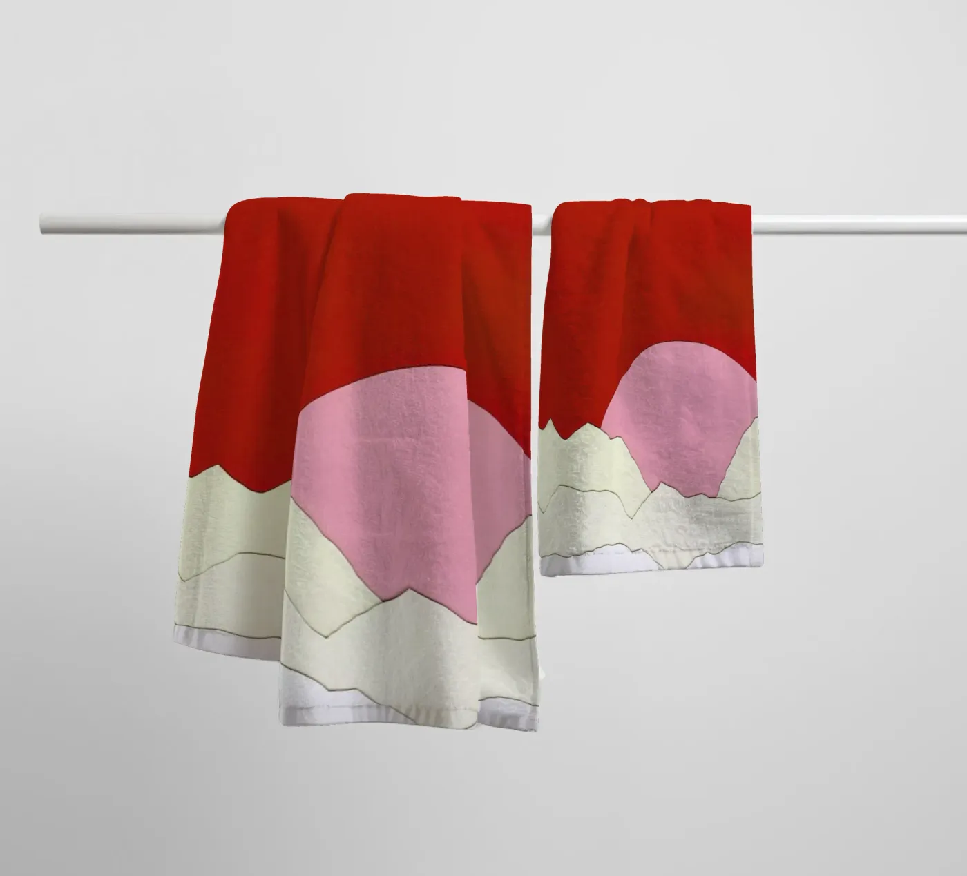 Sunset Styria badhanddoek van Rosi Feist