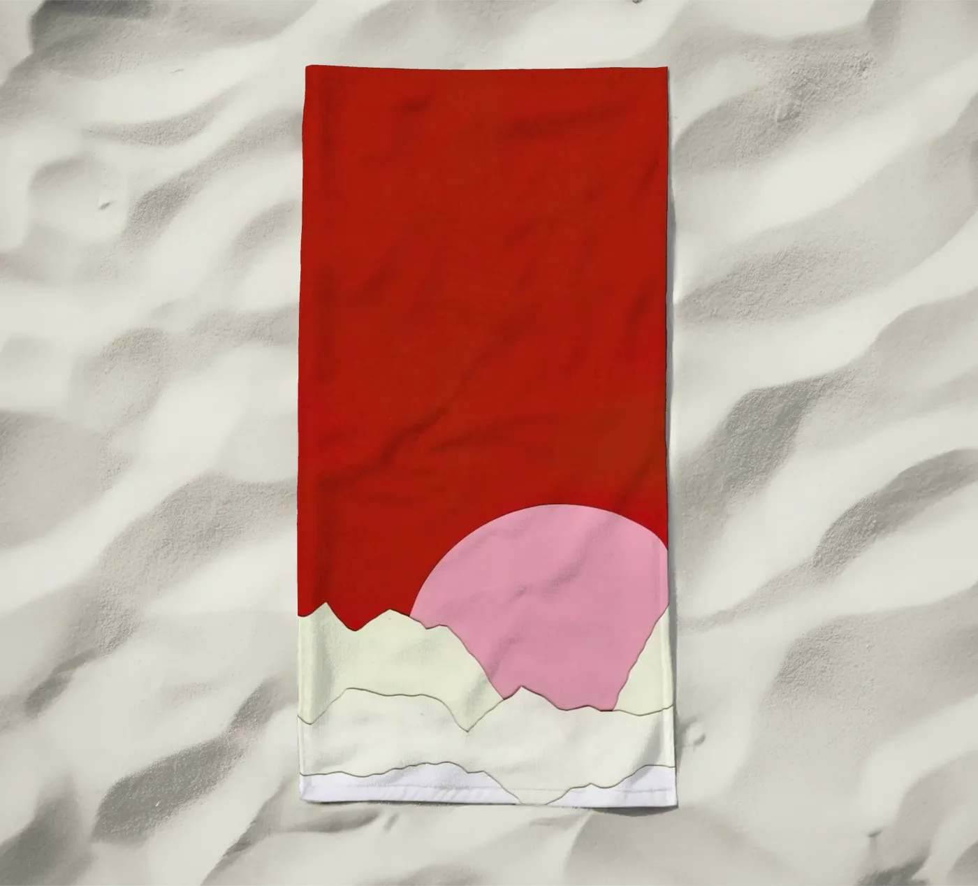 Sunset Styria beach towel by Rosi Feist
