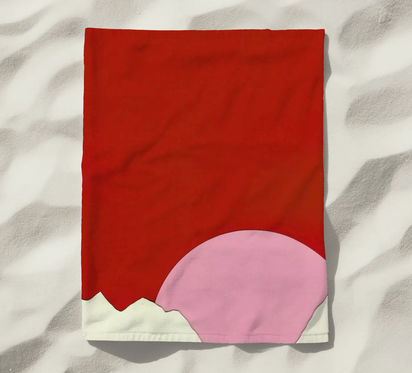 Sunset Styria beach towel by Rosi Feist