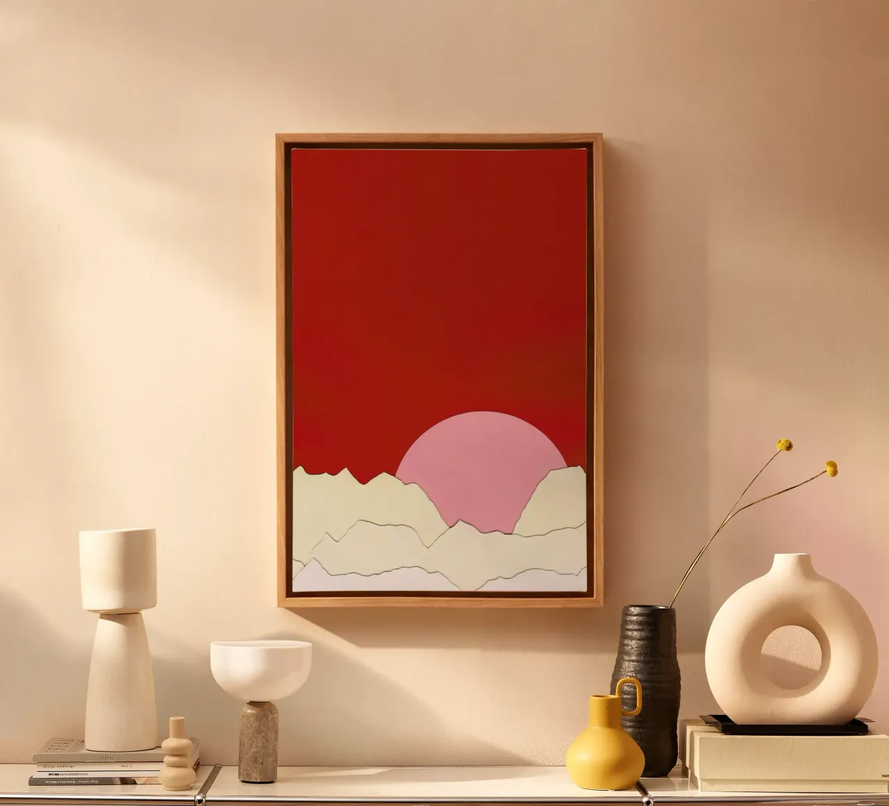 Sunset Styria canvas van Rosi Feist