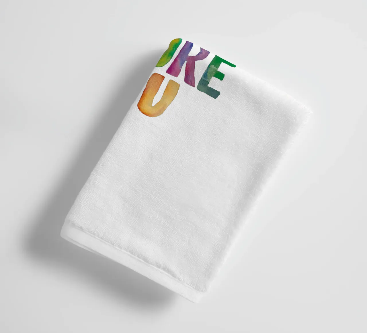 Be So Good They Can't Ignore You Rainbow Typography Design towel by THE MOTIVATED TYPE
