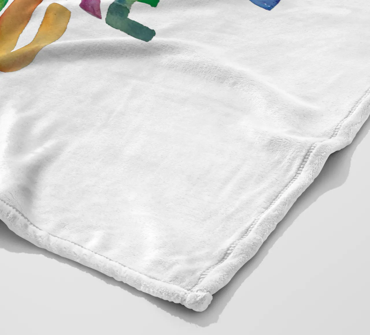 Be So Good They Can't Ignore You Rainbow Typography Design fleece blanket by THE MOTIVATED TYPE