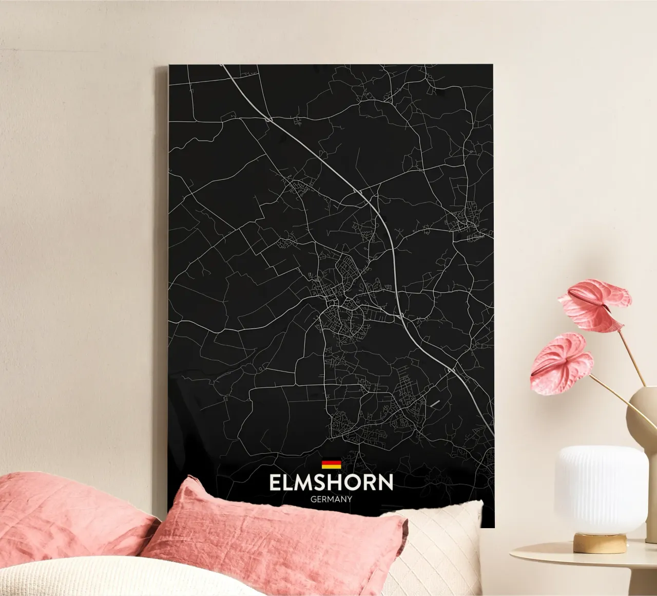 Elmshorn DE canvas met Baklijst van Christopher Adams