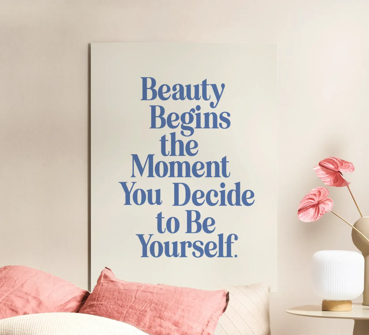 La bellezza inizia nel momento in cui si decide di essere se stessi pannello forex da THE MOTIVATED TYPE