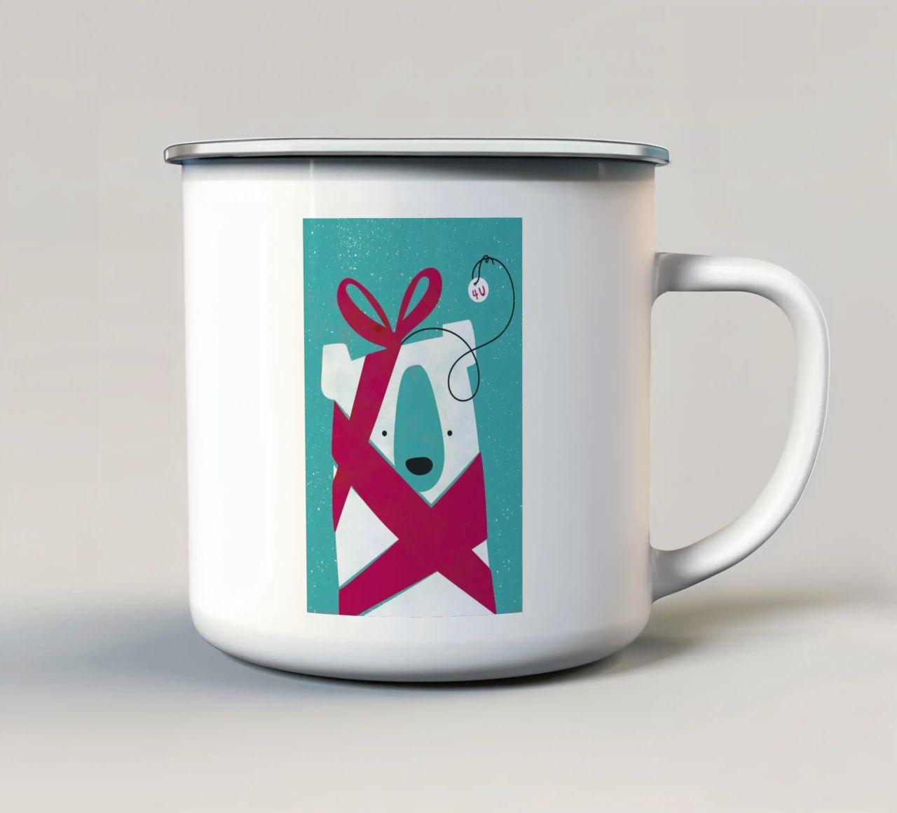 Surprise tazza in smalto da Doozal