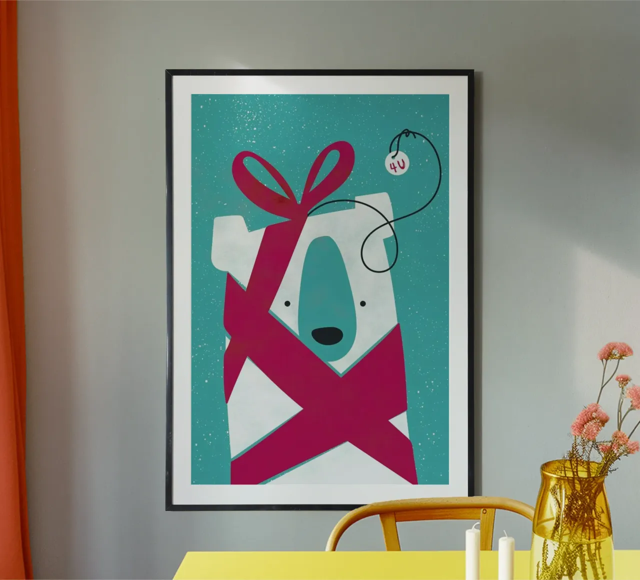 Surprise poster con telaio in alluminio da Doozal