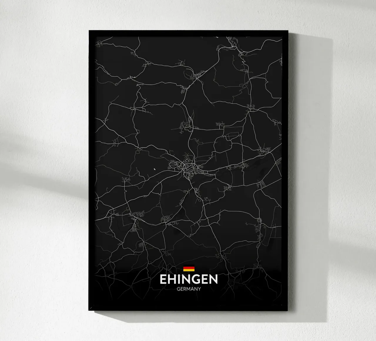 Ehingen DE poster con telaio in plastica da Christopher Adams