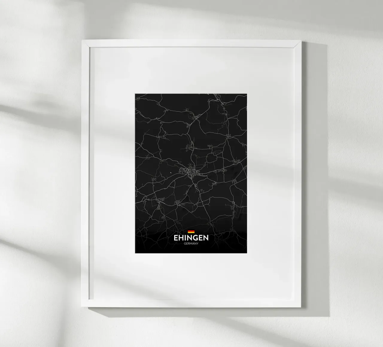 Ehingen DE poster con telaio in plastica da Christopher Adams