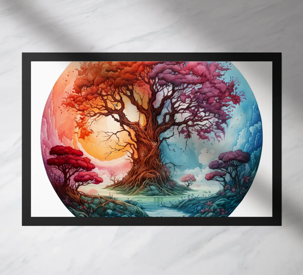 Albero della vita colorato zerbino da Spiritual Touch