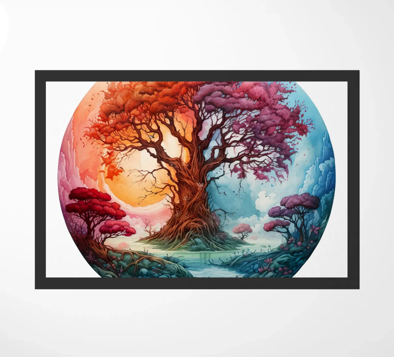 Albero della vita colorato zerbino da Spiritual Touch