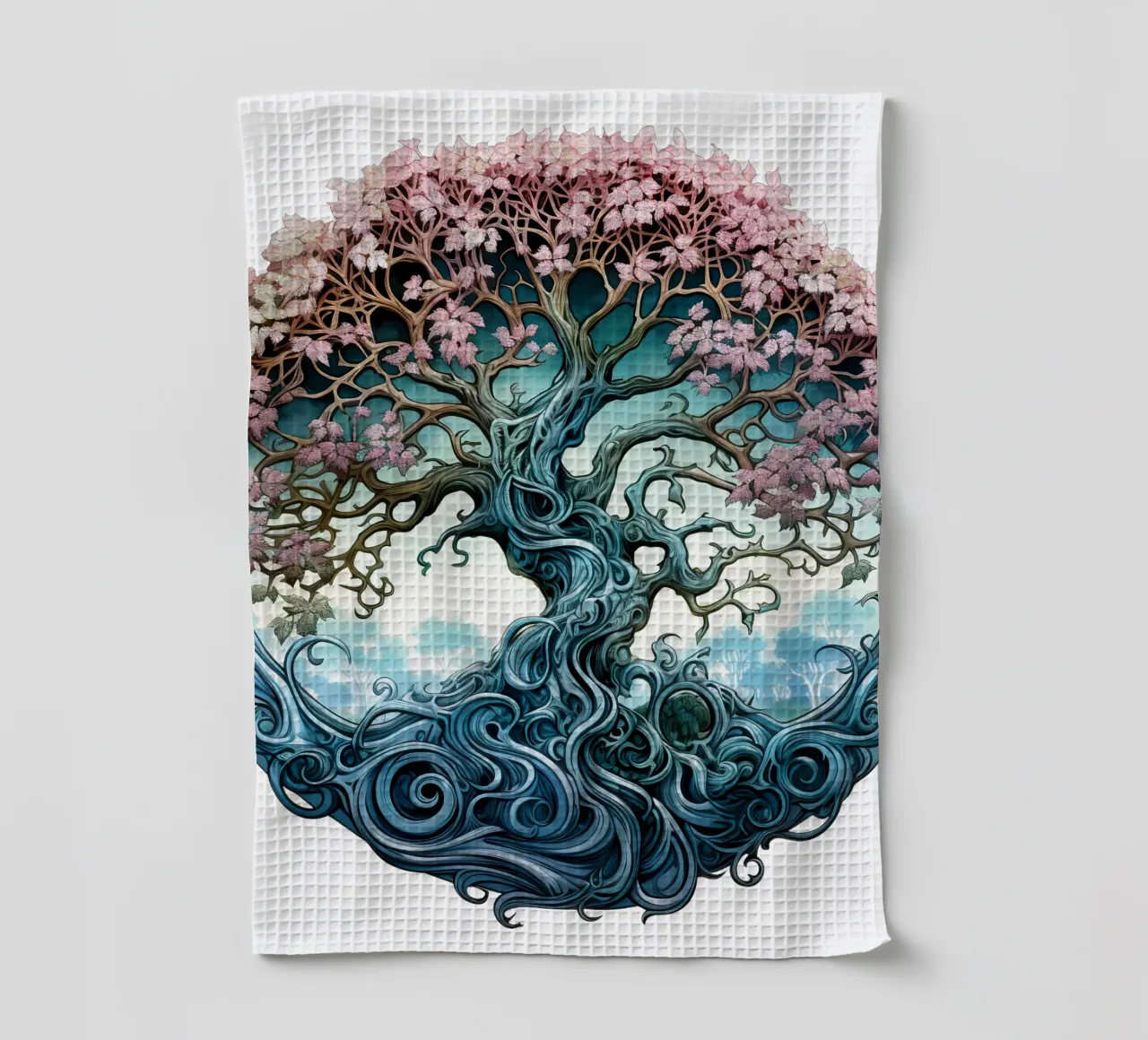 Albero della vita colorato canovaccio da cucina da Spiritual Touch