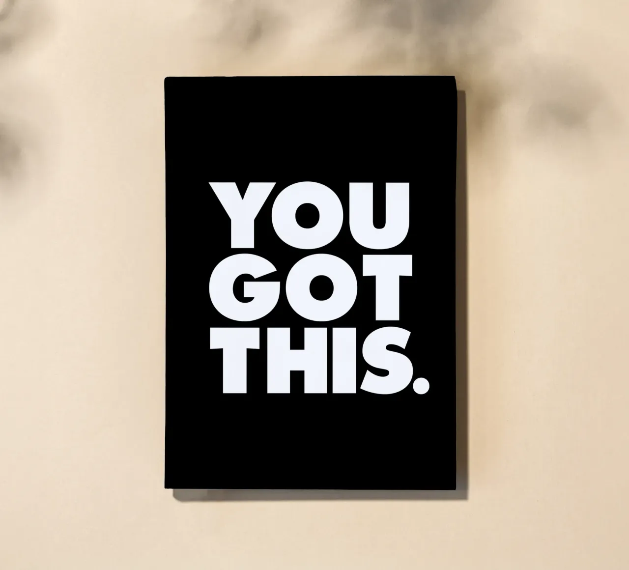 Motivation : design typographique en noir carnet de notes de THE MOTIVATED TYPE