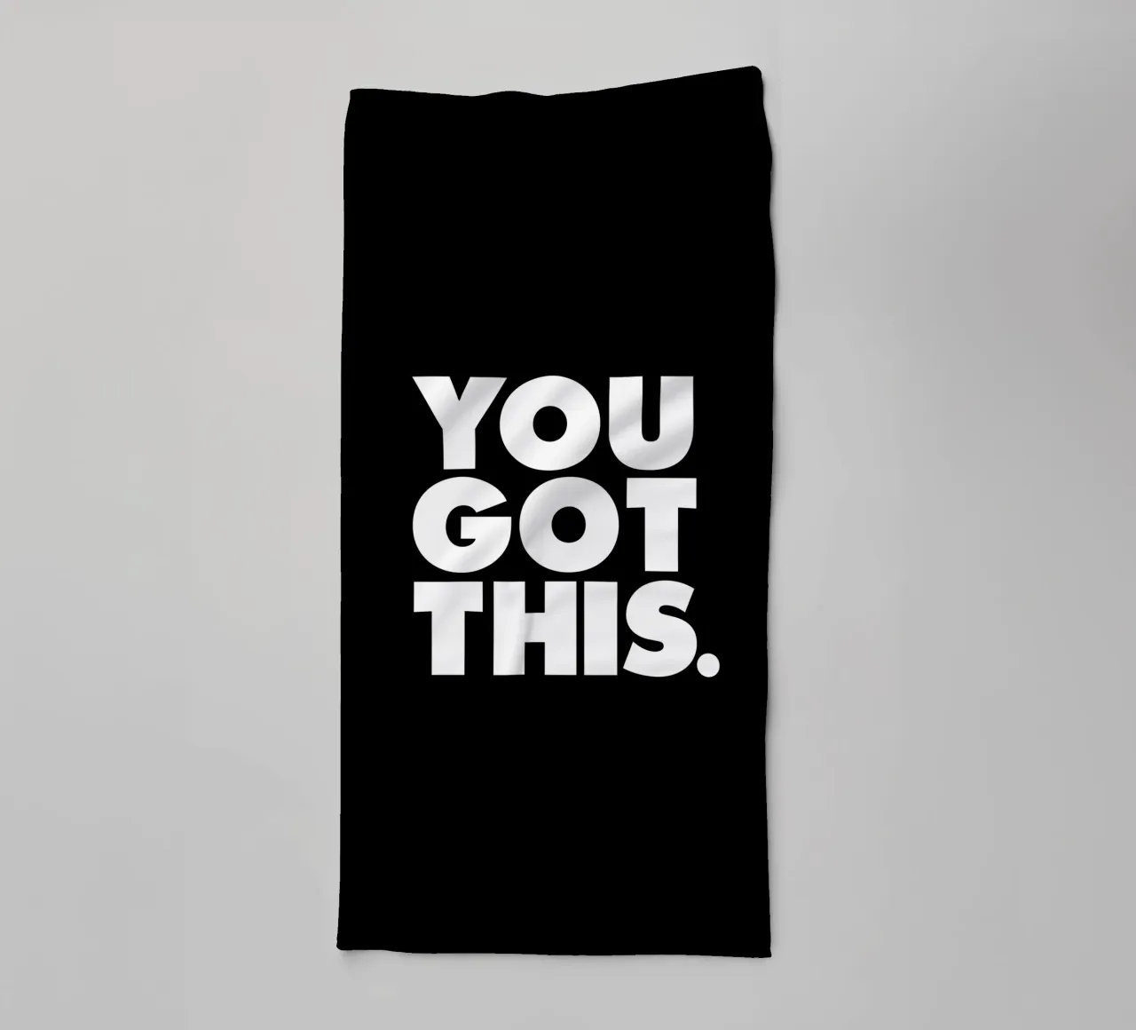 You Got This Motivational Typography Design in Black towel by THE MOTIVATED TYPE