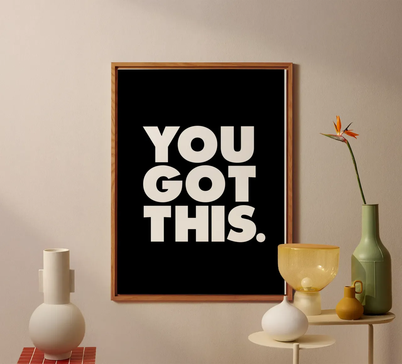 You Got This Motivational Typography Design in Black alu-dibond by THE MOTIVATED TYPE