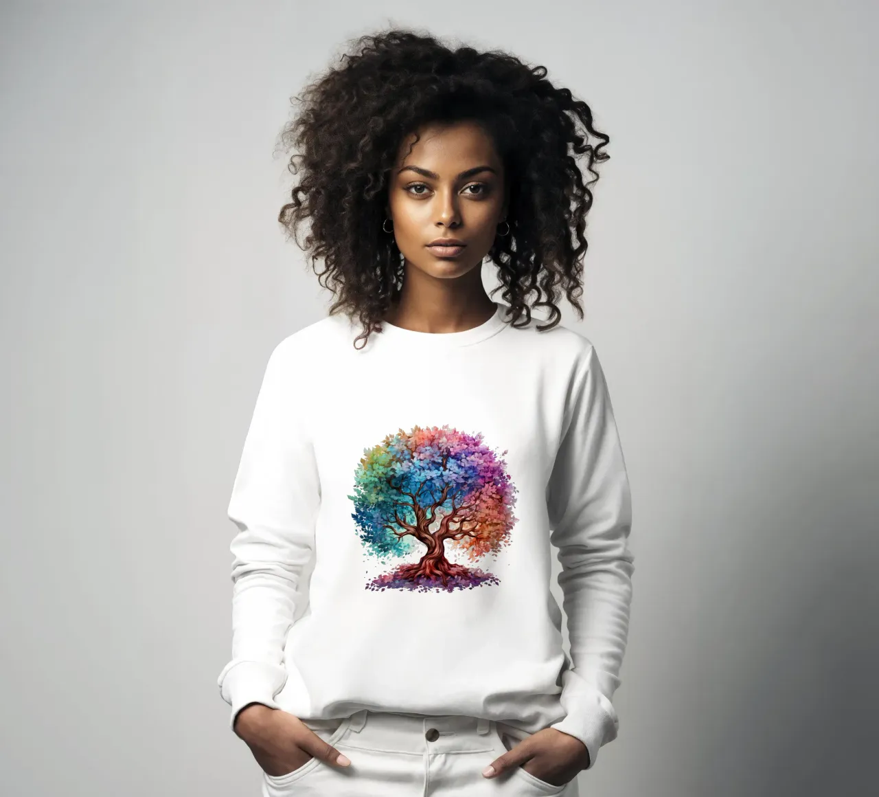 Albero della vita colorato felpa da Spiritual Touch