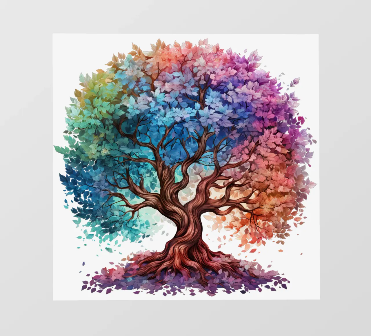 Arbre de vie coloré papier peint photo de Spiritual Touch