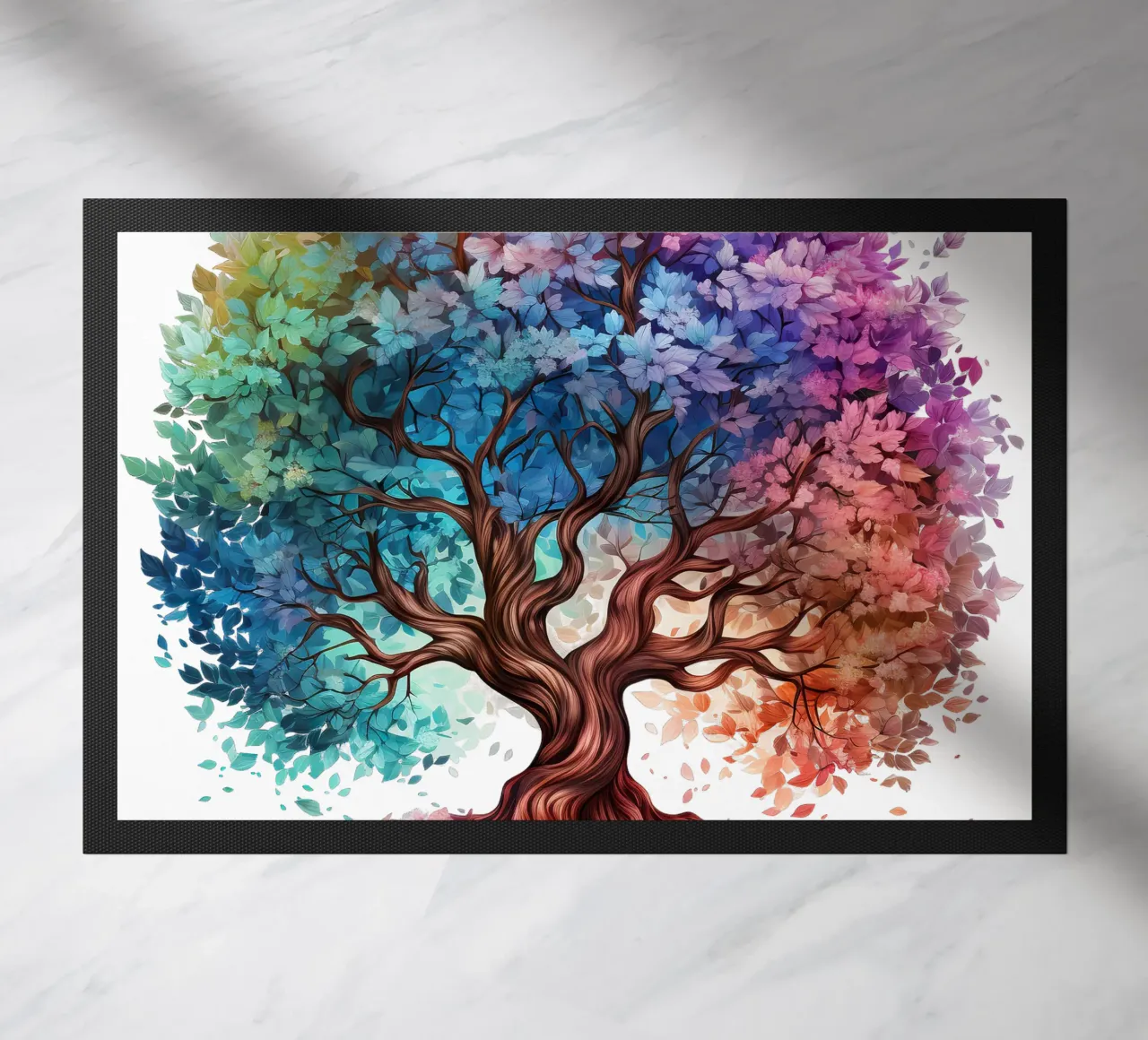 Albero della vita colorato zerbino da Spiritual Touch
