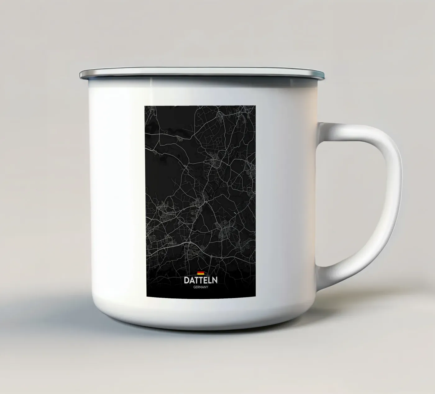 Dates DE emaille mok van Christopher Adams