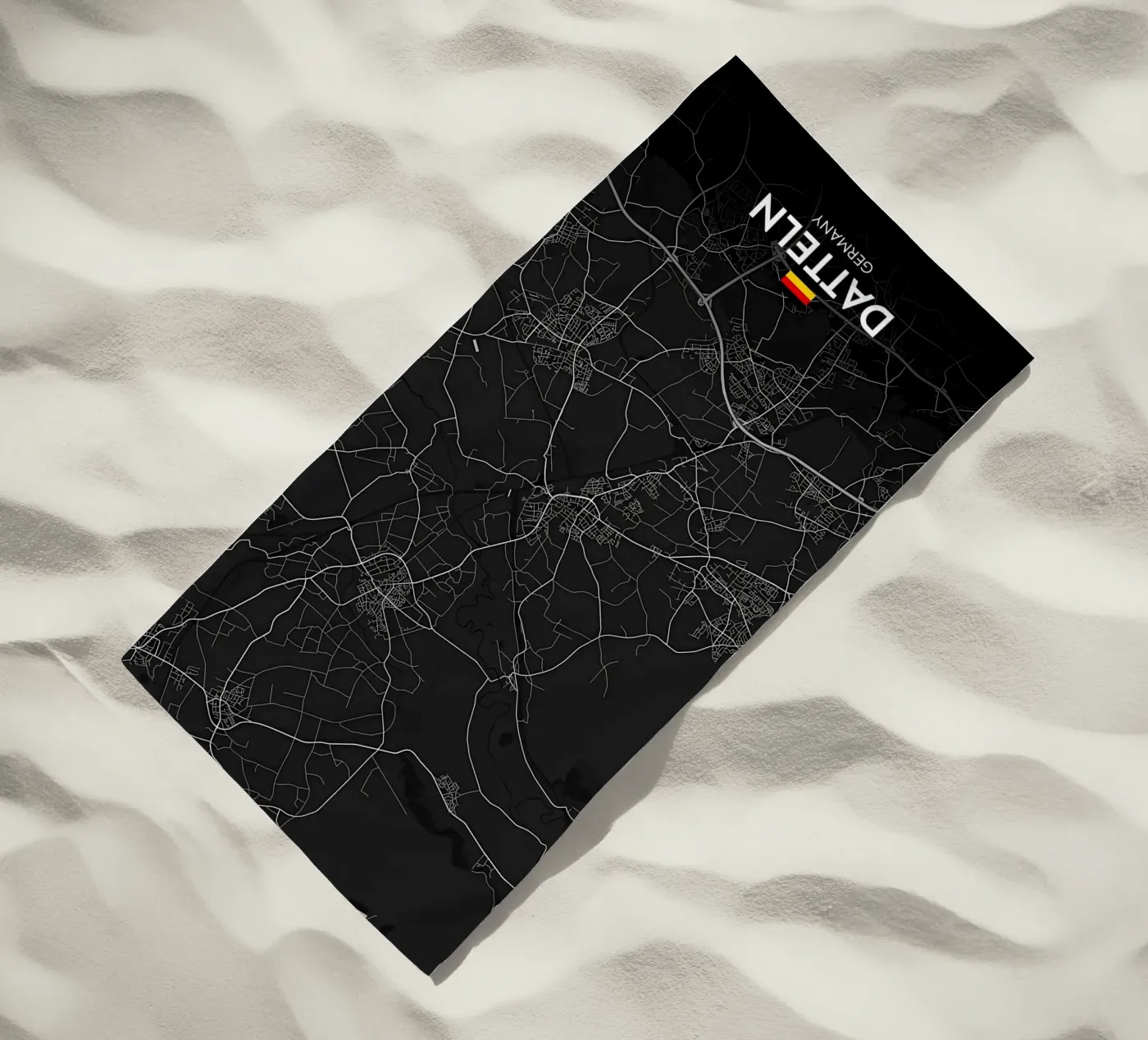 Dates DE beach towel by Christopher Adams
