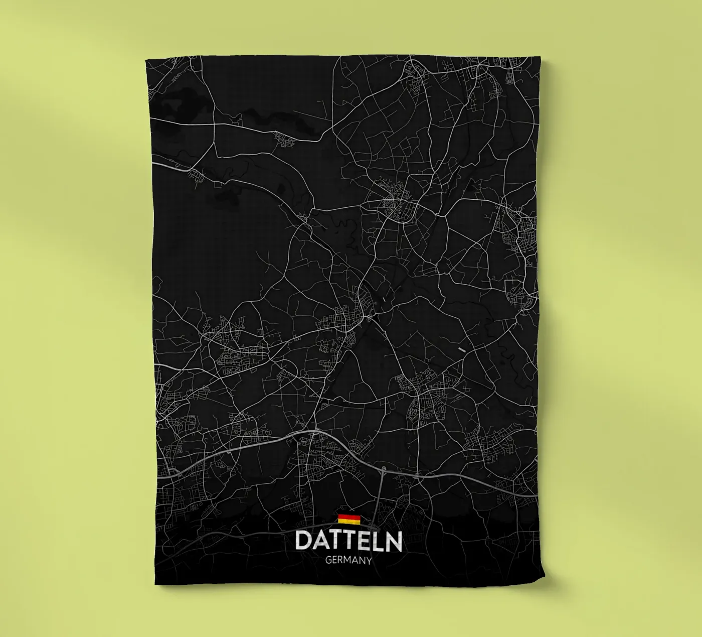 Dates DE tea towel by Christopher Adams