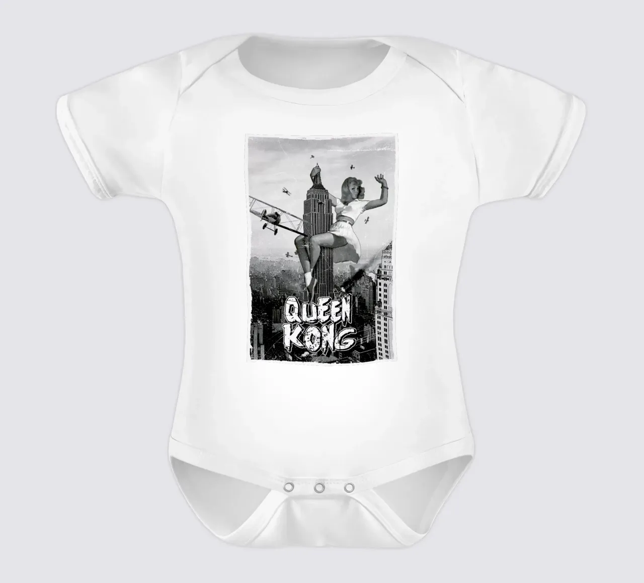 Queen Kong 2 body neonato maniche corte da Olivier Marchand