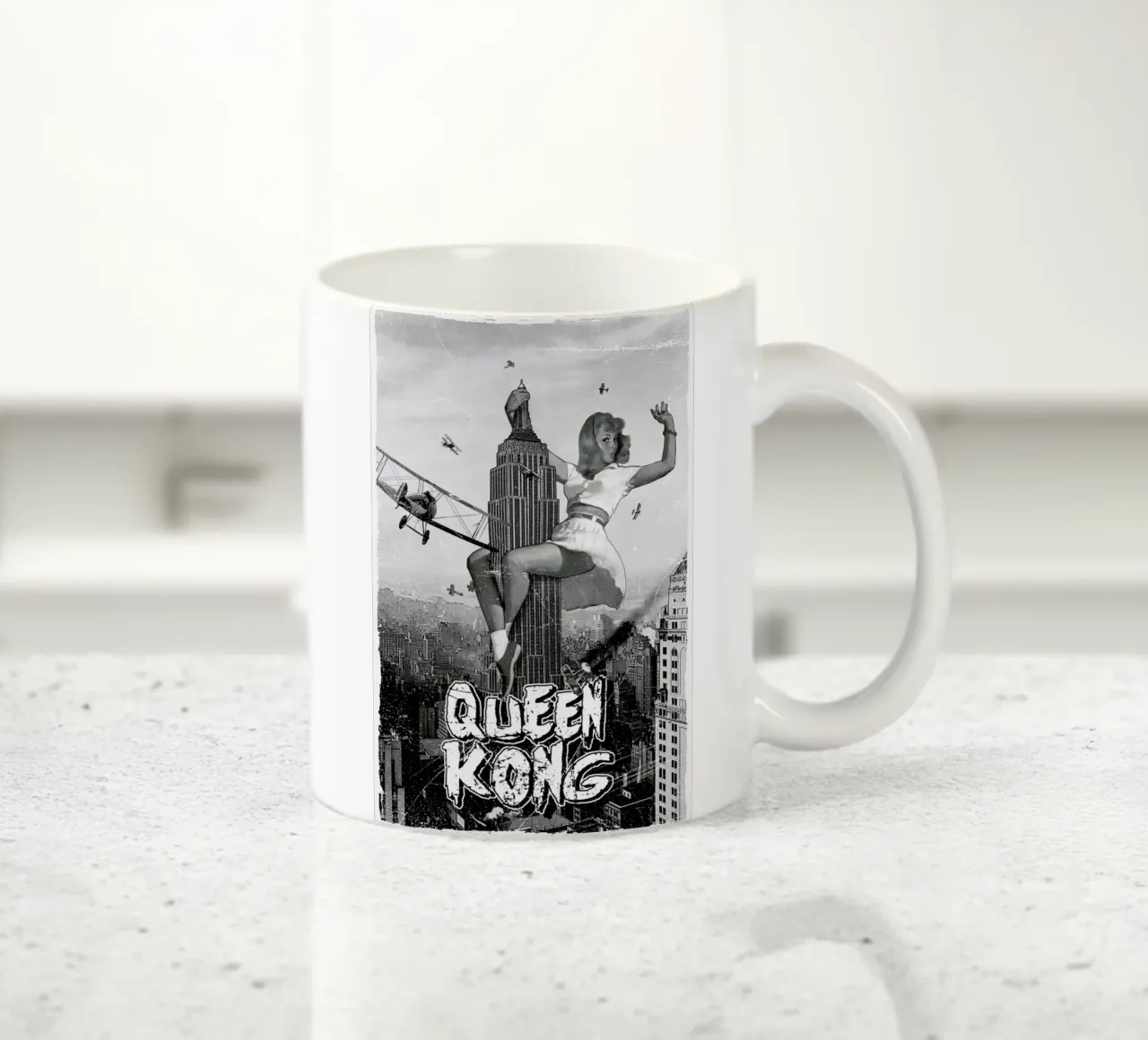 Queen Kong 2 tazza in ceramica da Olivier Marchand