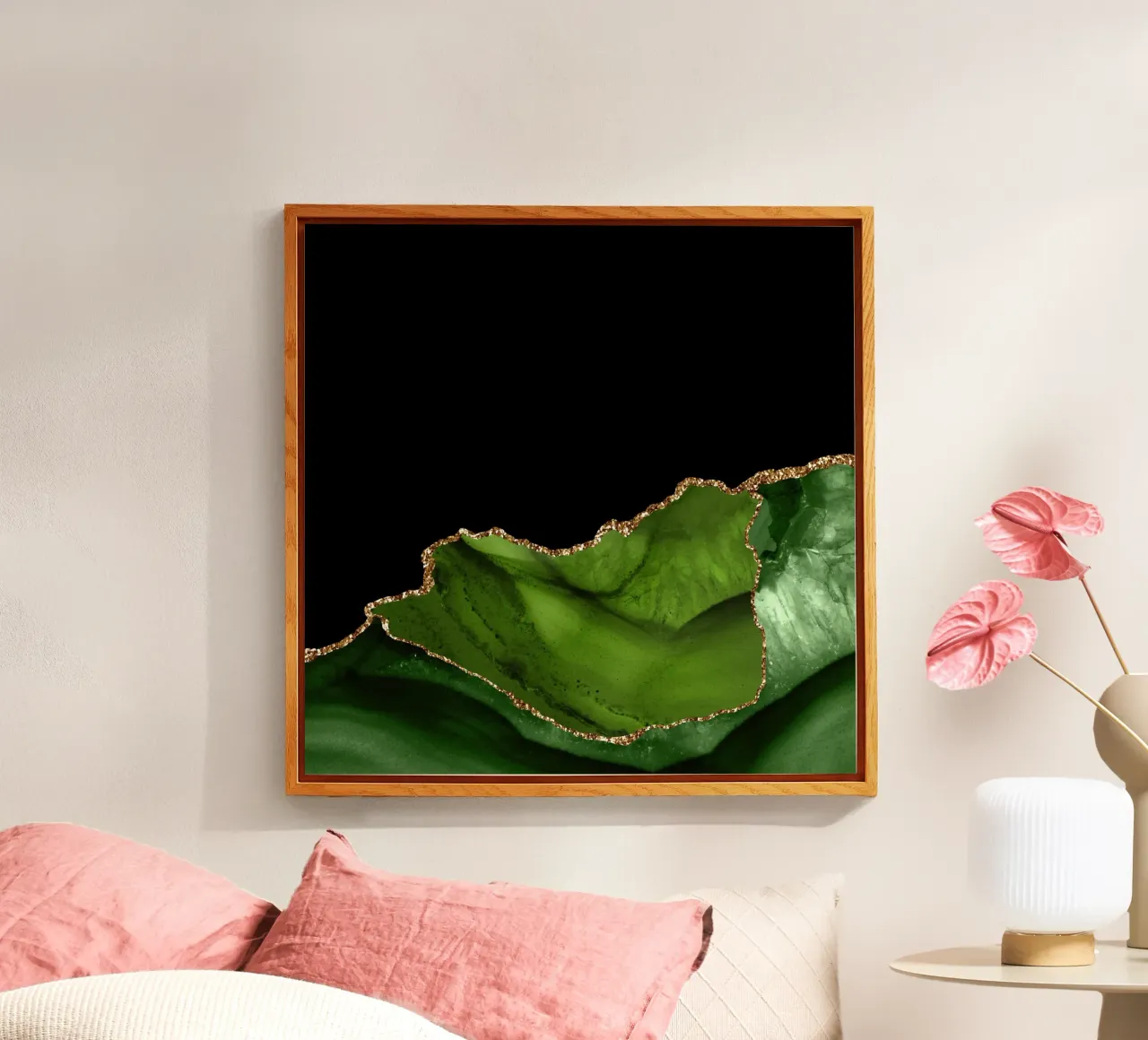 Texture agata verde e oro 06 plexiglass da Gemstone Textures