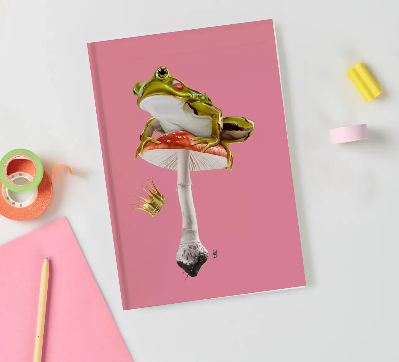 Kiss (Colour) notebook by Rob Art | Illustration