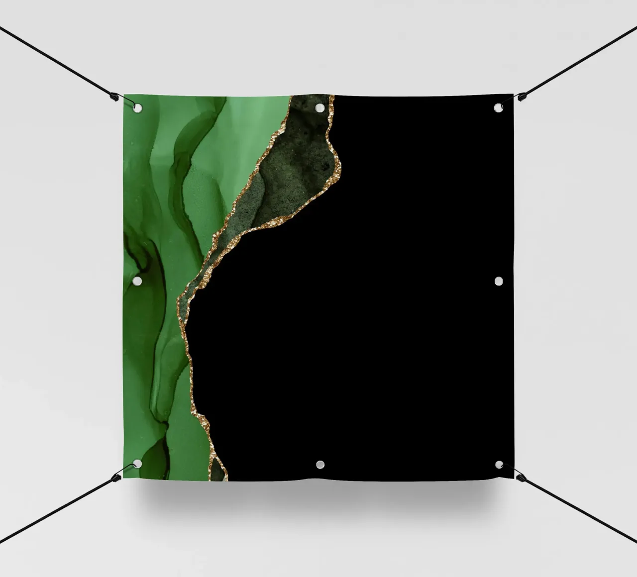 Texture Agata verde e oro 09 telo in pvc da Gemstone Textures