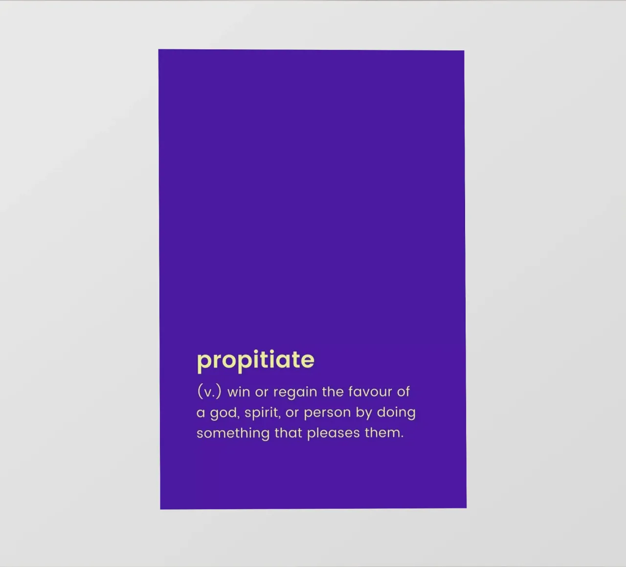 Propitiate pellicola backlit da Studio One