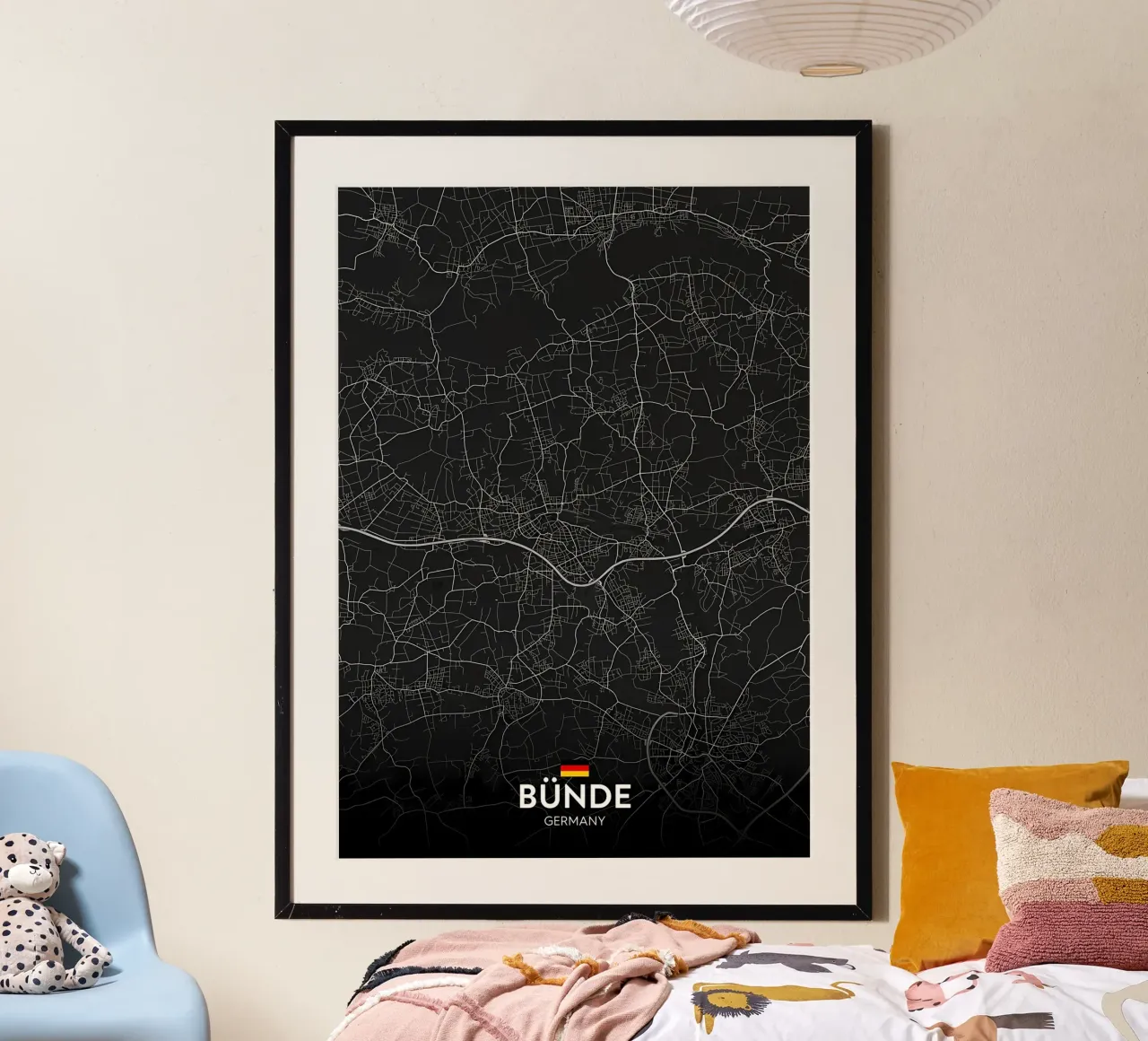 Bunde DE poster con telaio in plastica da Christopher Adams