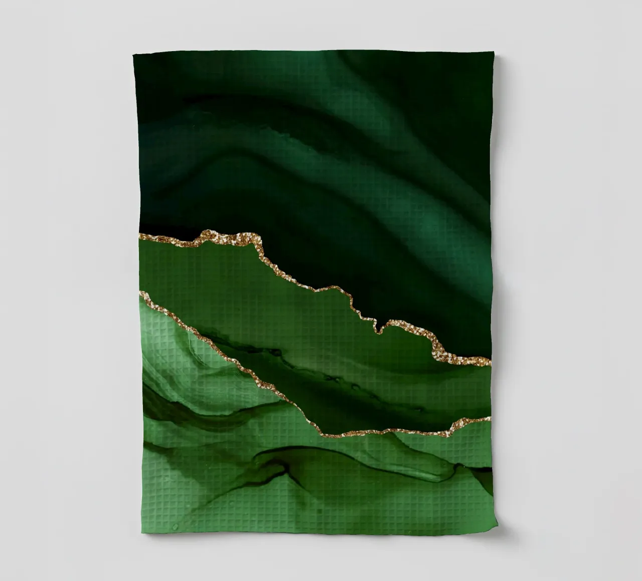 Texture agata verde e oro 12 canovaccio da cucina da Gemstone Textures