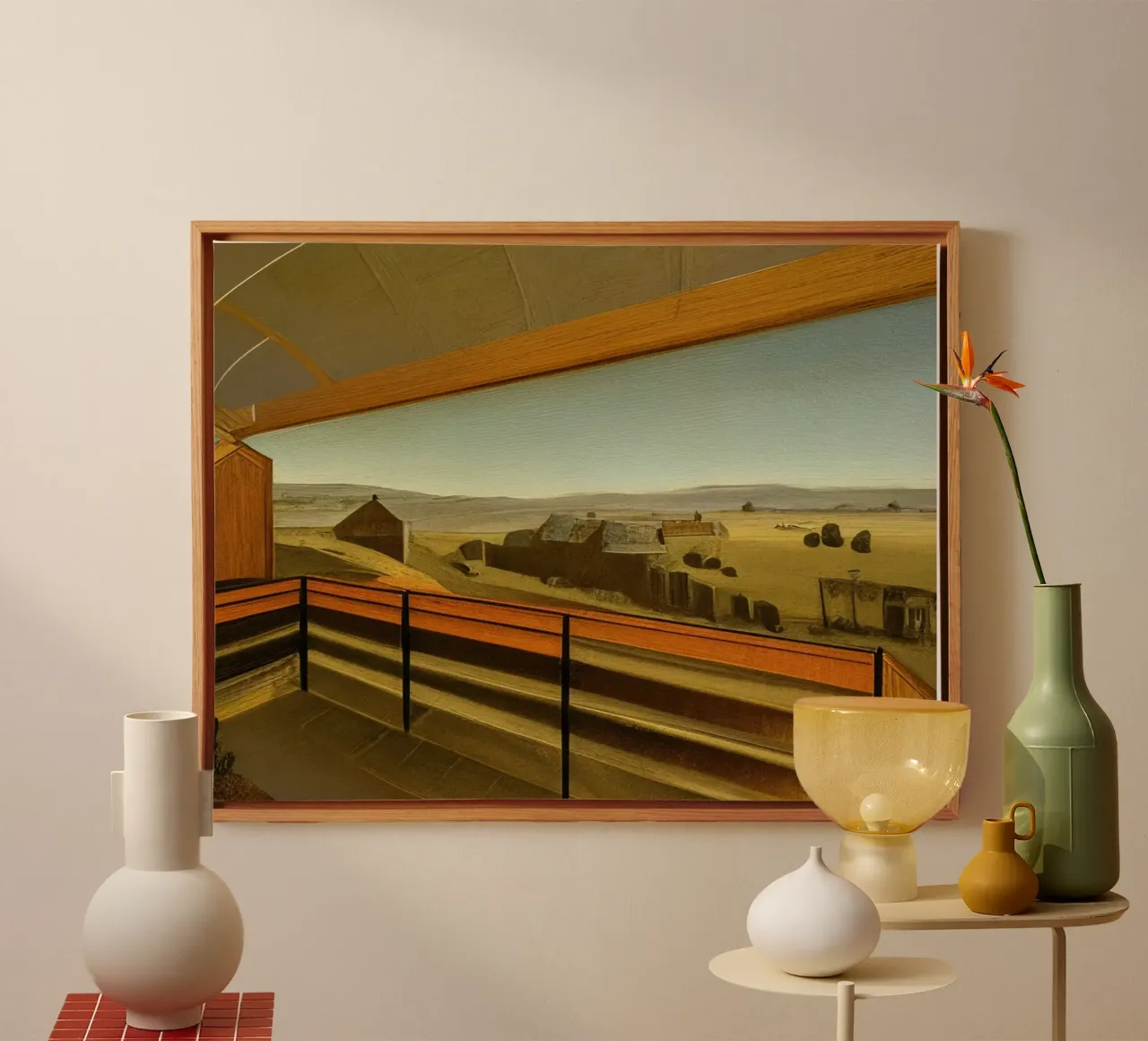 Landschap in de buurt van Willingen_1 canvas met Baklijst van Impressionismus by LK